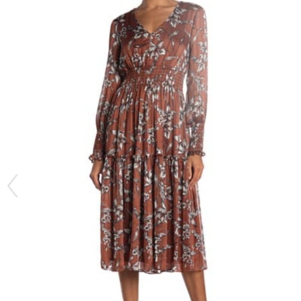 Midi chiffon dress